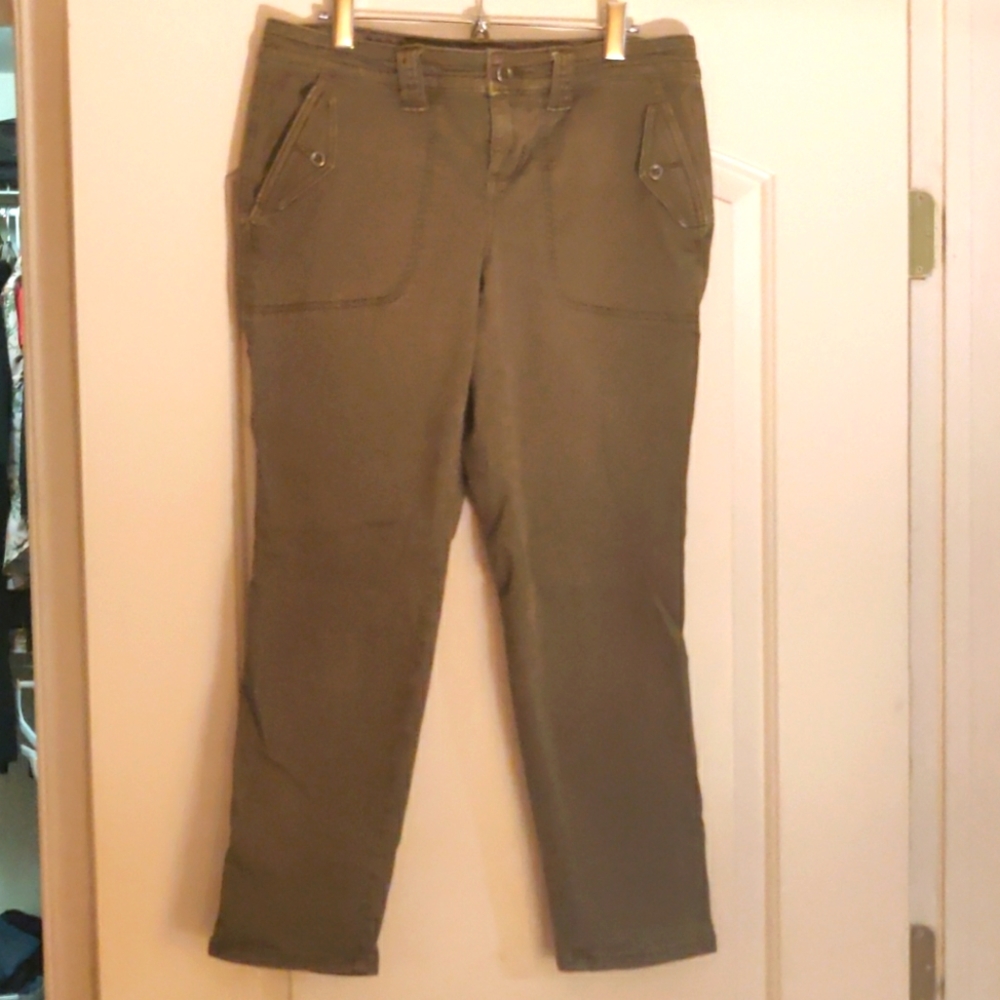Olive green utility pants